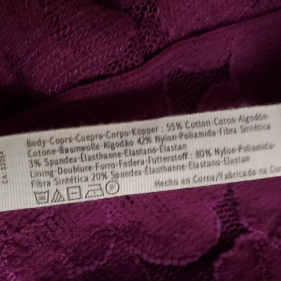 FREE PEOPLE INTIMATELY Dress Purple Lace M NWT - Picture 5 of 7